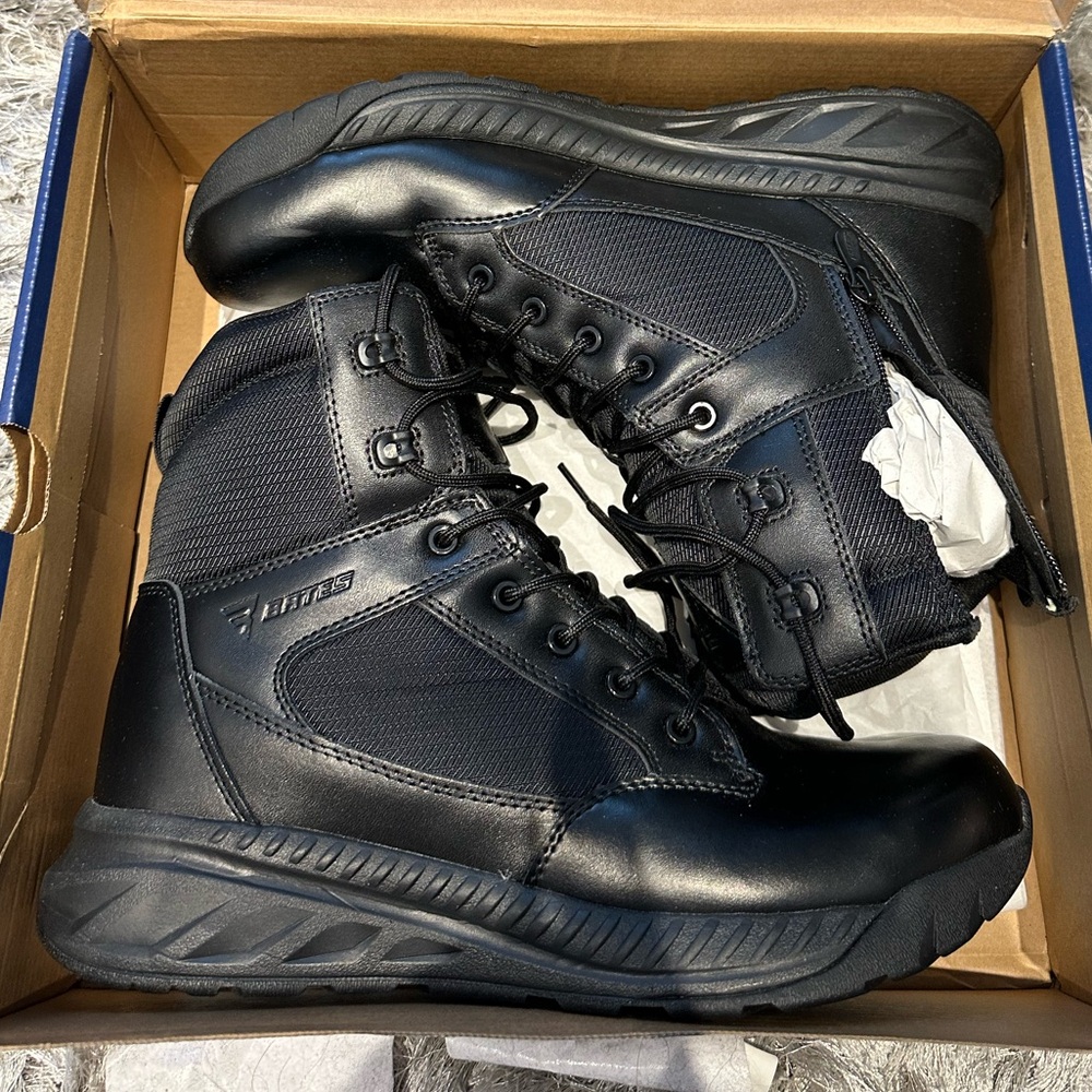 Bates Opspeed Tall Men’s Black Work Boots 11.5 Worn Once